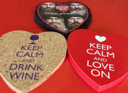 Candy Heart Boxes - Duck Dynasty, Keep Calm and Drink Wine, Keep Calm and Love On